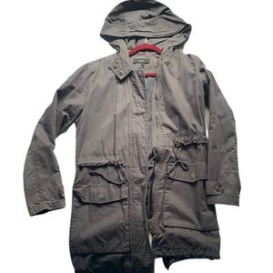 Gray Cargo Forever 21 Long Jacket